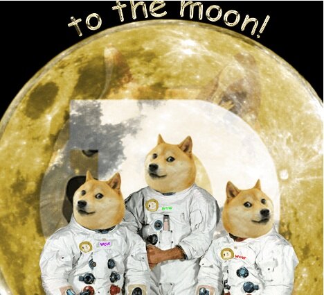 DOGECOIN на луне