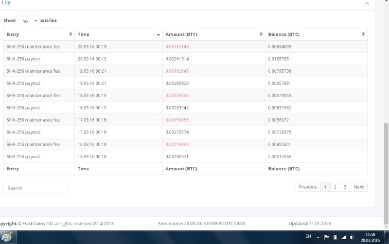 hashflare скрин выплат